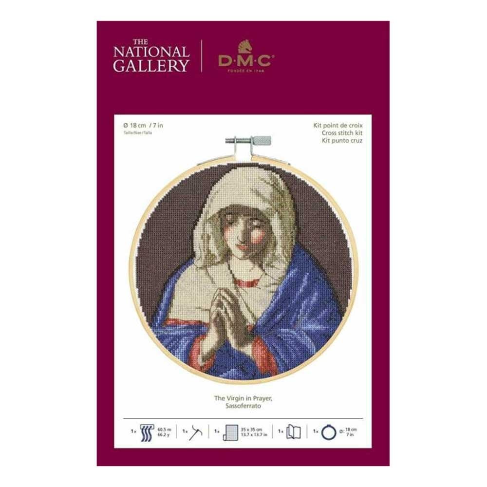 DMC The Virgin in Prayer Cross Stitch Kit