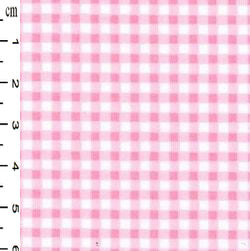 Cotton Poplin Gingham pink