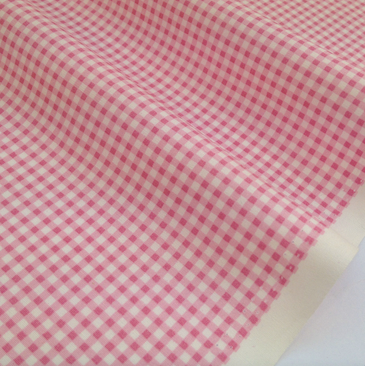 Cotton Poplin Gingham pink kosse nanat khar kosse 