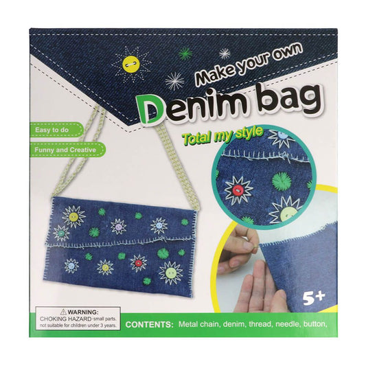Denim pouch sewing Kit for Children