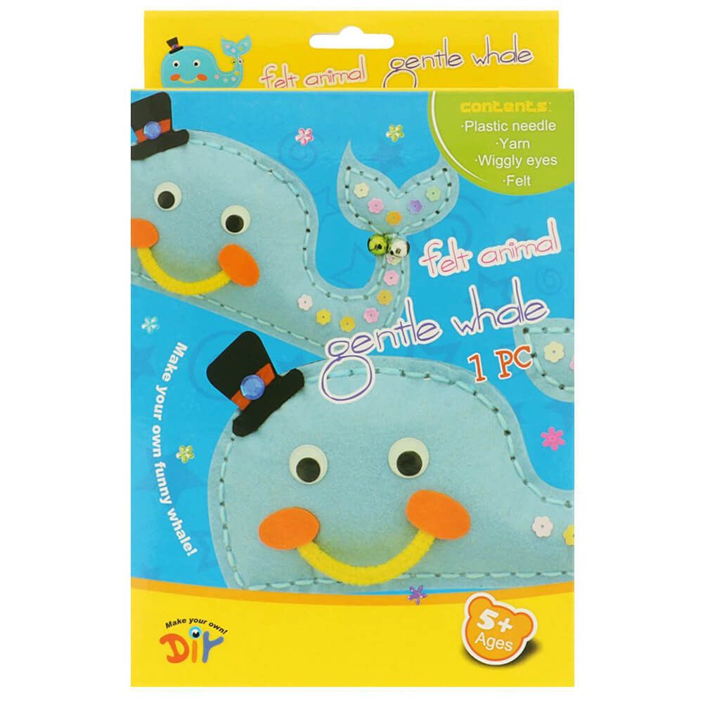 Felt Whale Sewing Kit for Children