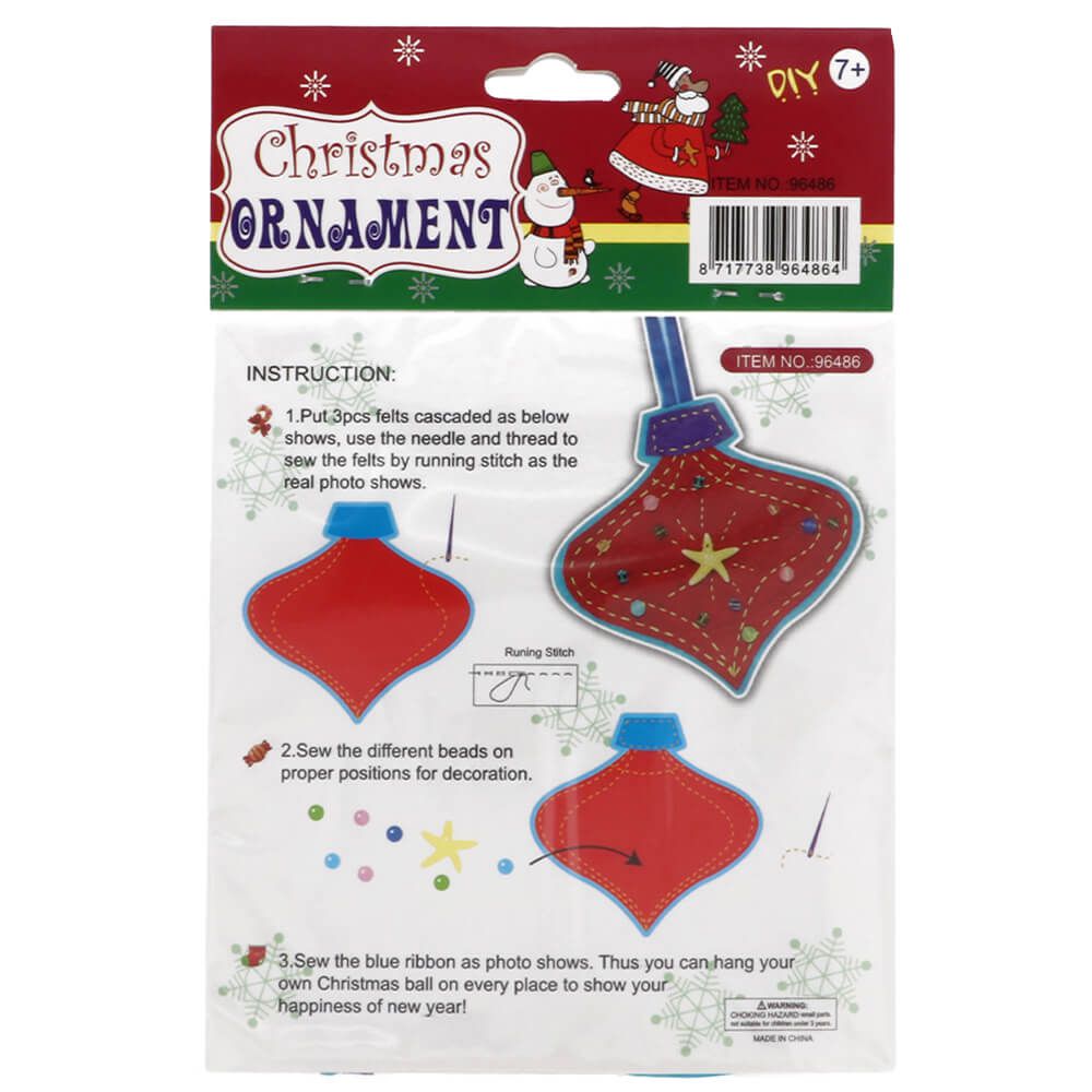 Felt Christmas Ornament Sewing Kit kosse nanat khar kosse 