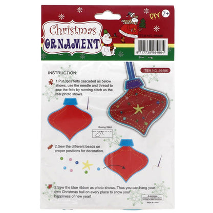 Felt Christmas Ornament Sewing Kit