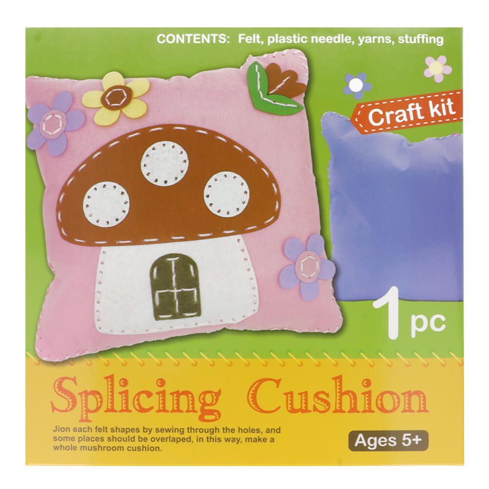 Felt Mushroom Cushion Sewing kit for Children kosse nanat khar kosse 