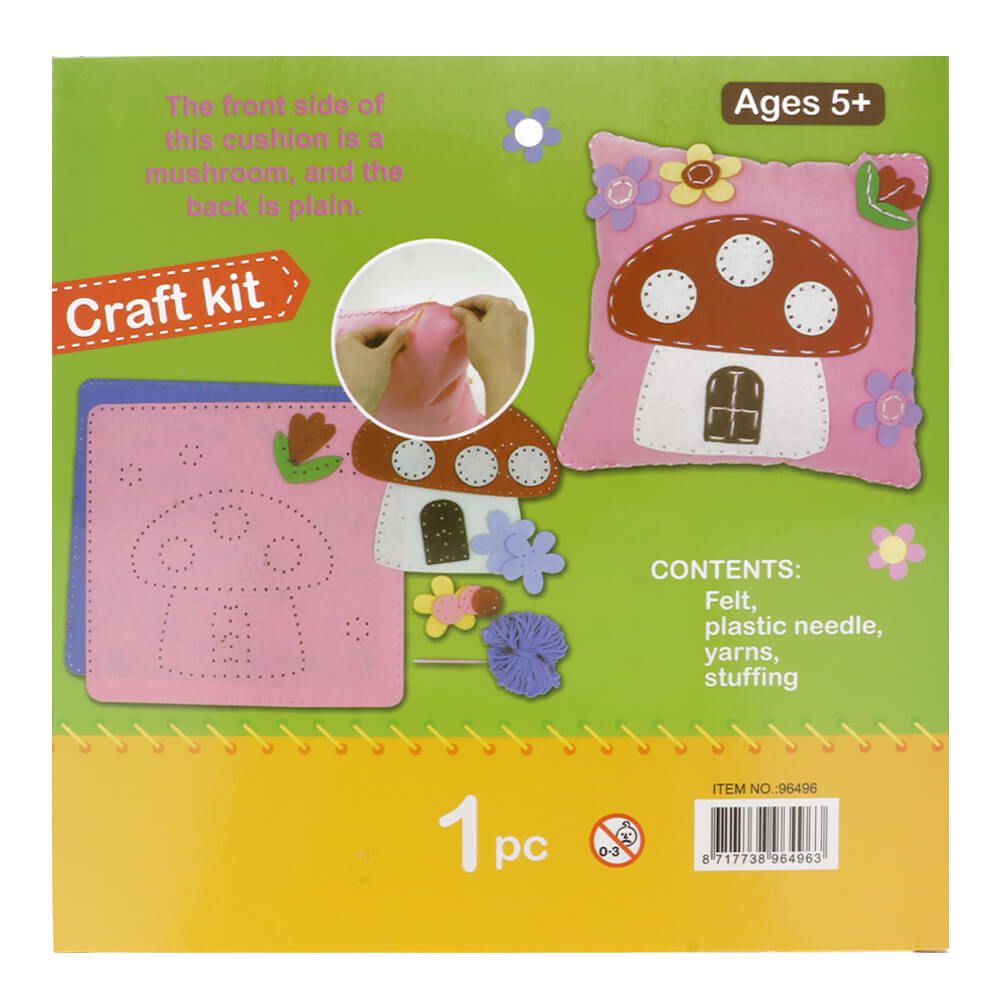 Felt Mushroom Cushion Sewing kit for Children kosse nanat khar kosse 