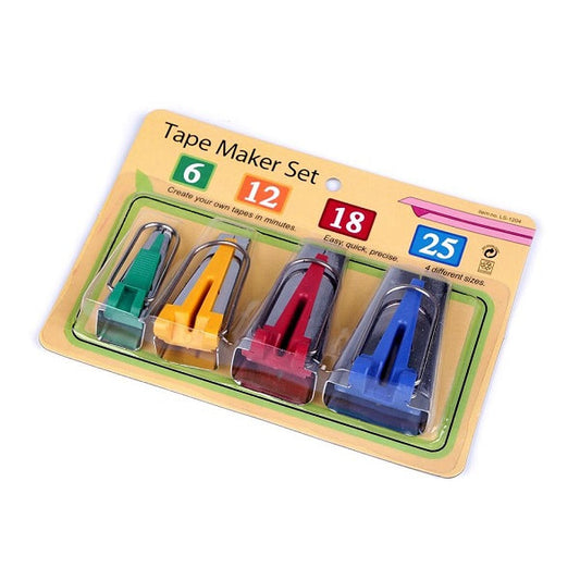 Set of 4 Bias Tape Makers