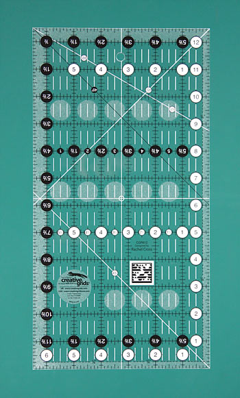 Creative Grids Non Slip 6.5 x 12.5 Inch Ruler