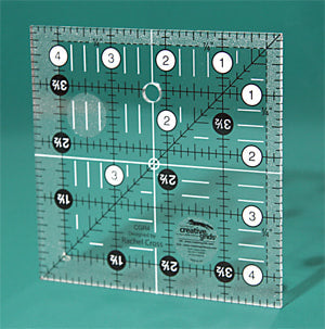 Creative Grids Non Slip 4.5 Inch Square Ruler