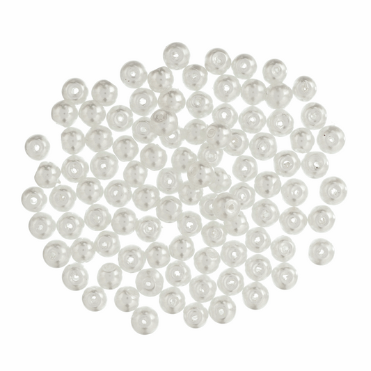 6mm White Pearl Beads