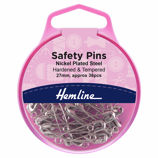 27mm Nickel Safety Pins