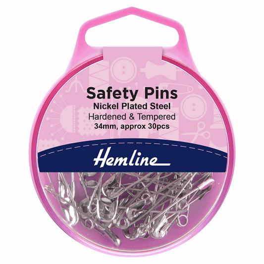 34mm Nickel Safety Pins