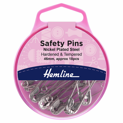 46mm Nickel Safety Pins