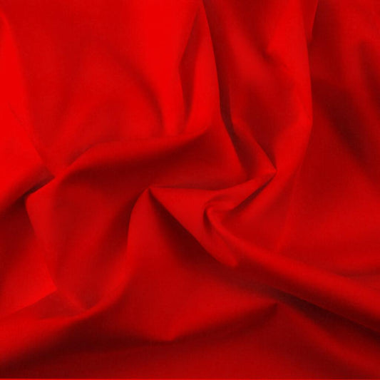 Polycotton Bright Red
