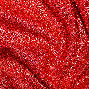 Carnival Tinsel Fabric Red