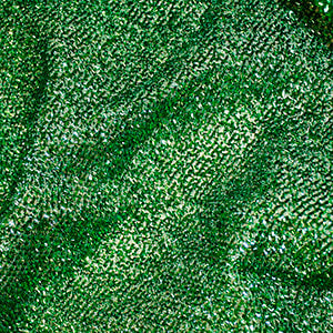 Carnival Tinsel Fabric Green