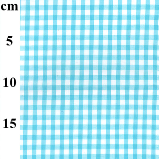 Gingham 1/4 Check Turquoise