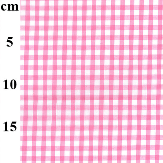 Gingham 1/4 Check Pink